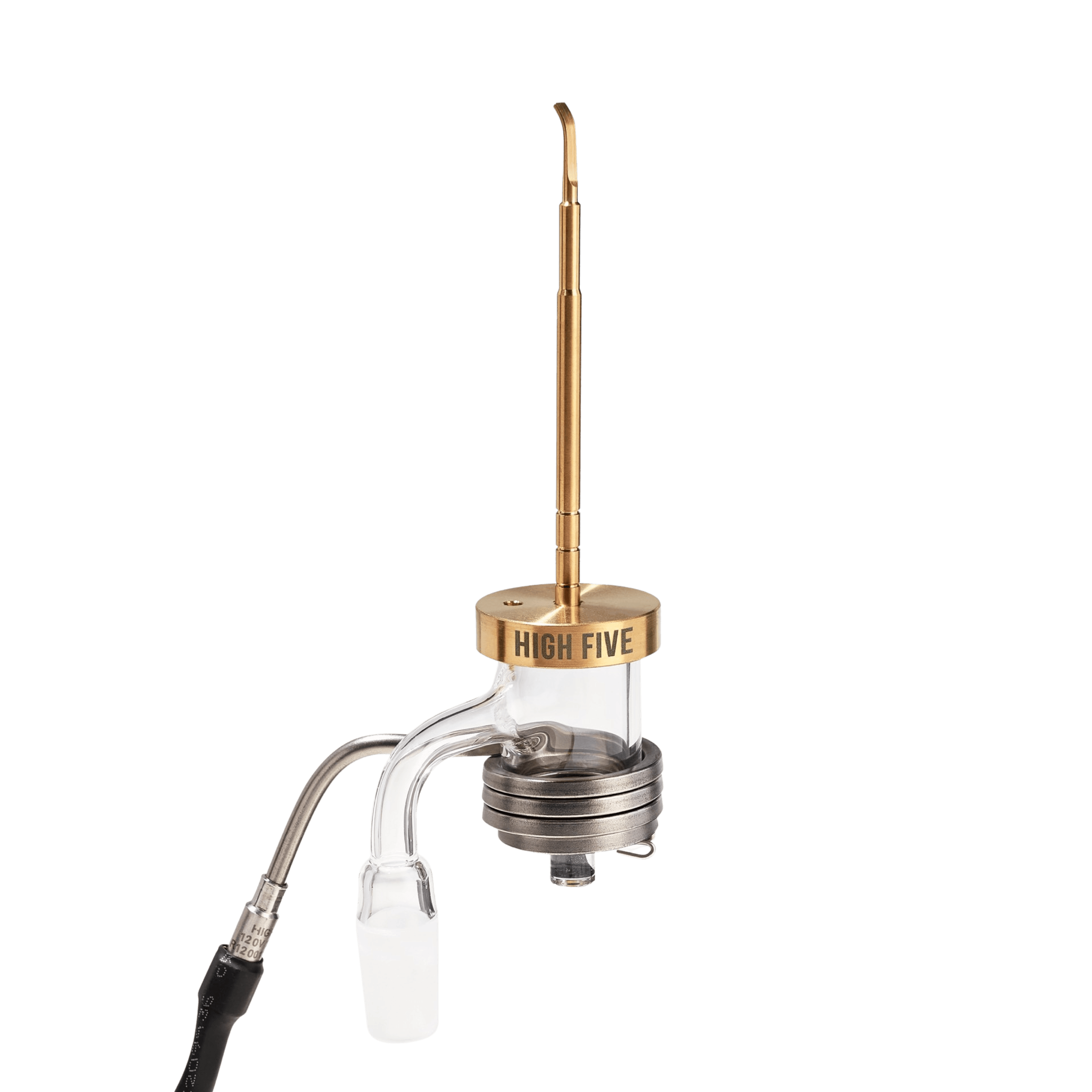 Gold Flat Tip Carb Cap - High Five