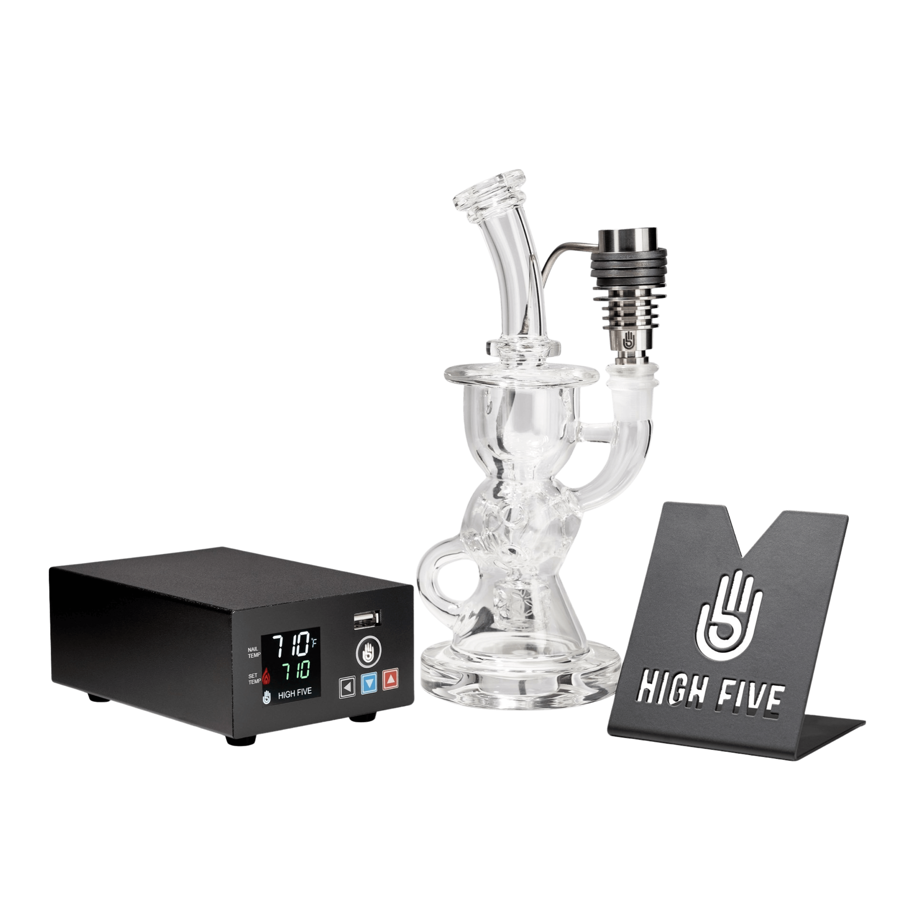 LCD E-Nail Titanium Nail & Rig Kit - High Five