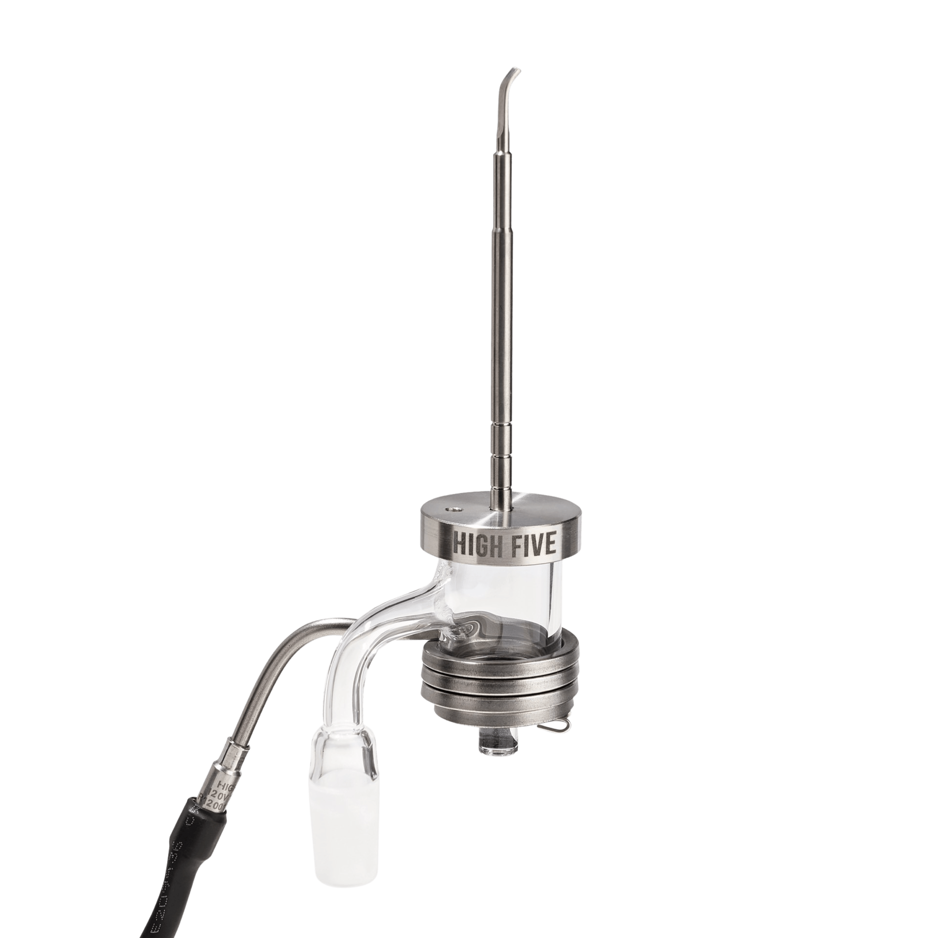 Silver Flat Tip Carb Cap - High Five