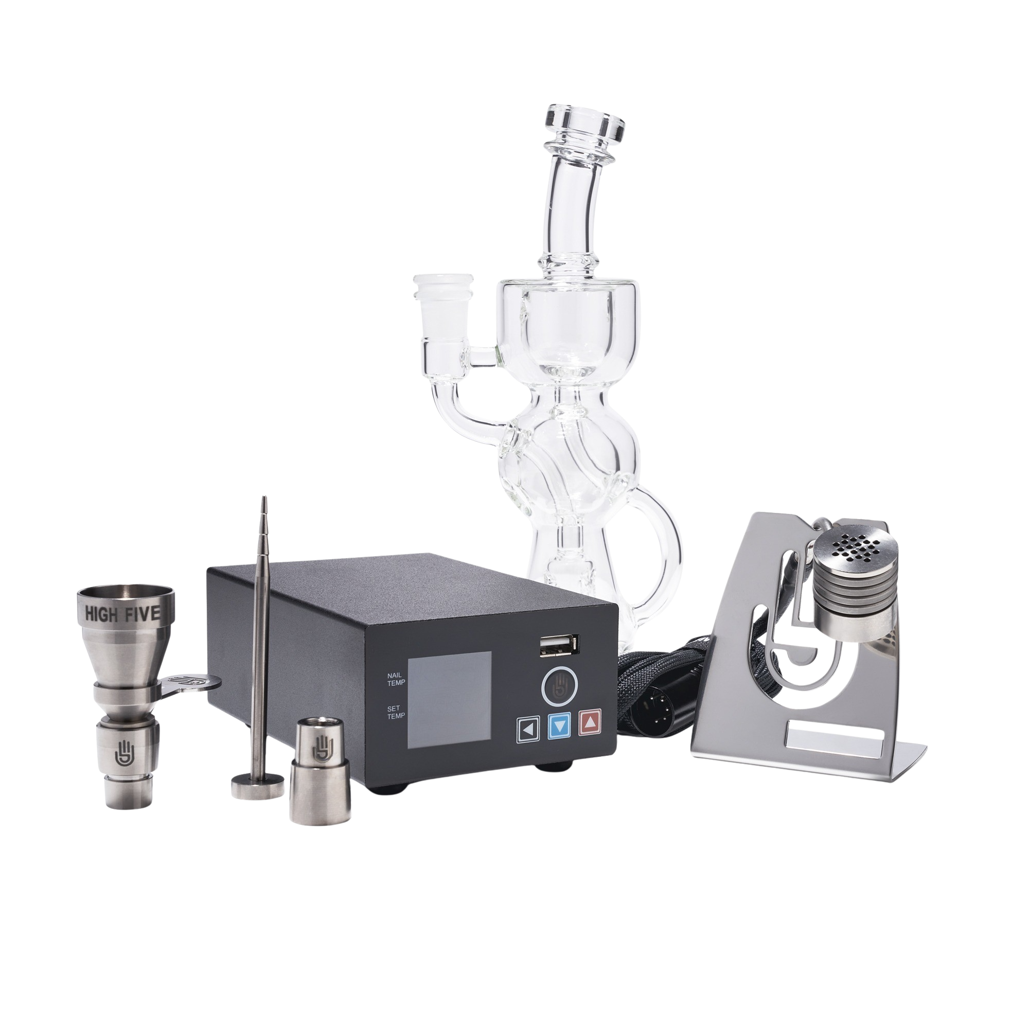 LCD E-Nail Titanium Herb Nail & Rig Kit