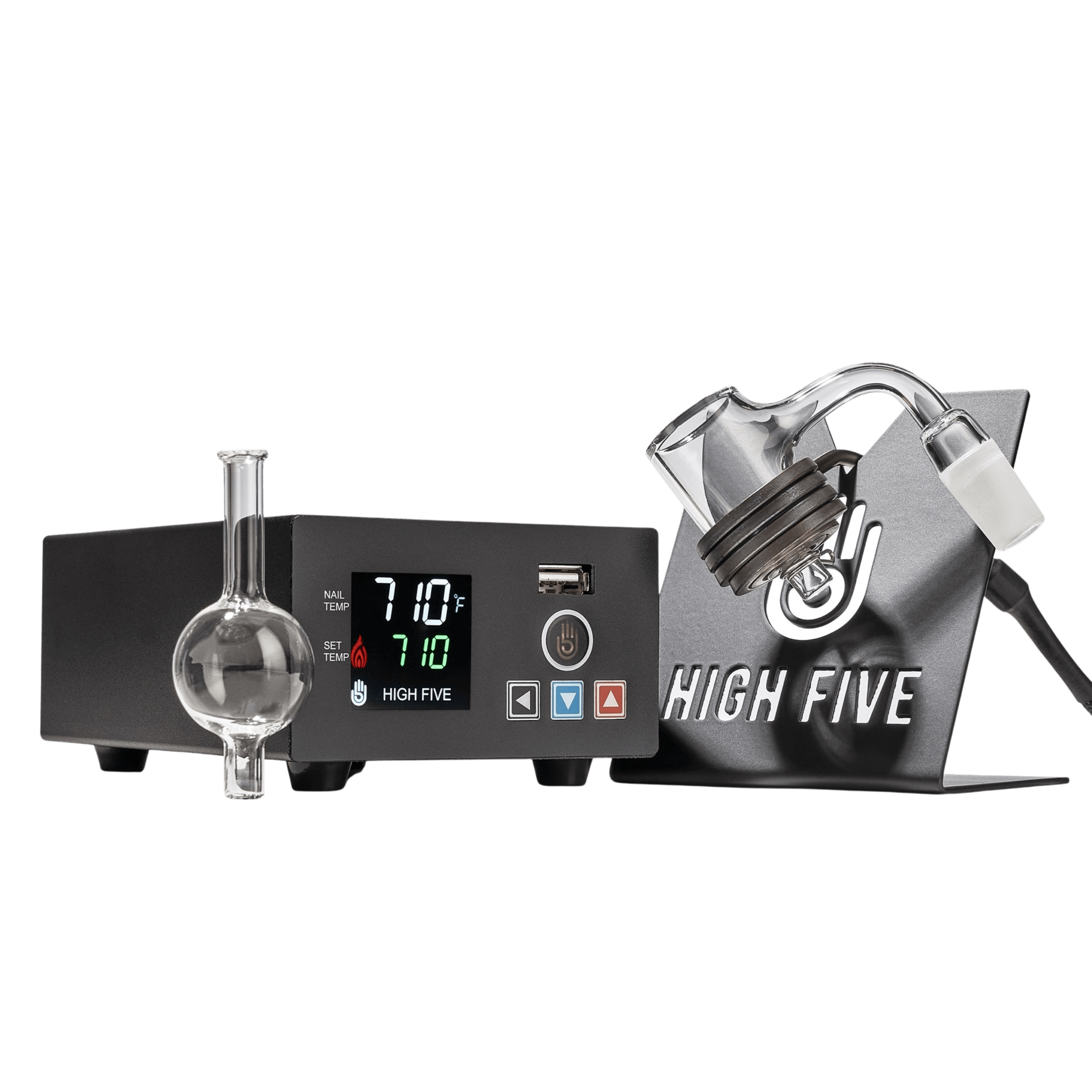 LCD E-Nail Quartz E-Banger Kit - High Five