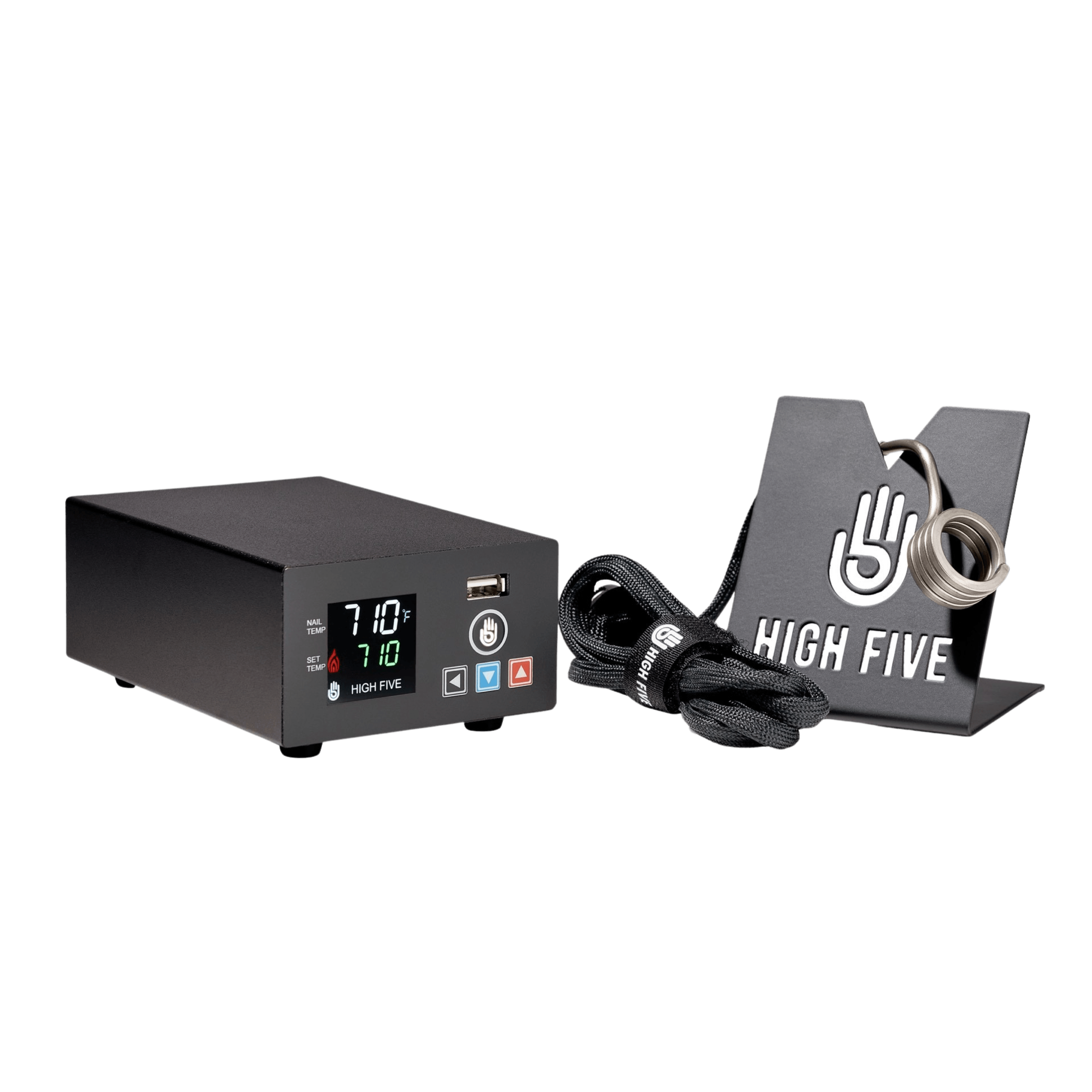 LCD E-Nail with Heater Coil - High Five